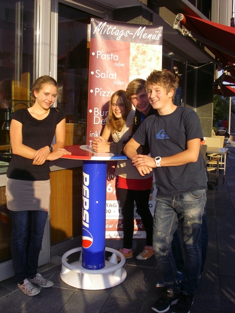 Der TV-Nachwuchs beim Seminar Nahrungsaufnahme ... Spezialthema PIZZA